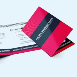 Folded Business Cards