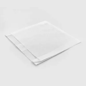 white grease proof pouch