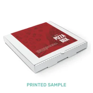white pizza box